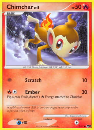 Chimchar 12/17 POP POP Series 8