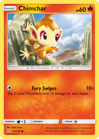 Chimchar 21/156 Sun & Moon Ultra Prism