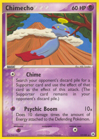 Chimecho 17/101 EX Hidden Legends