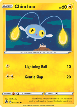 Chinchou 51/195 Sword & Shield Silver Tempest
