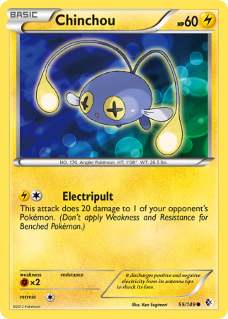 Chinchou 55/149 Black & White Boundaries Crossed