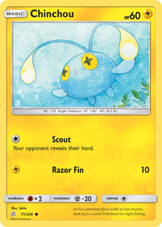 Chinchou 71/236 Sun & Moon Cosmic Eclipse