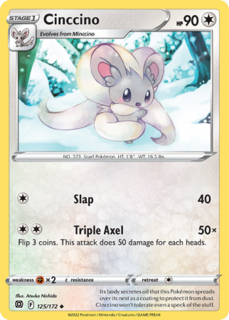 Cinccino 125/172 Sword & Shield Brilliant Stars