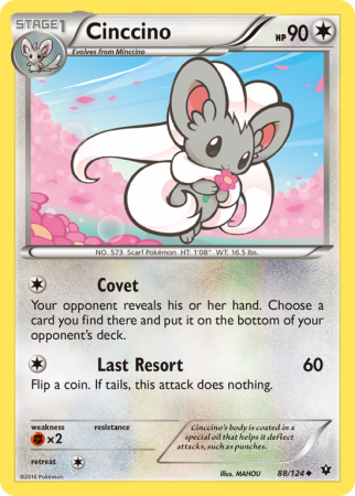 Cinccino 88/124 XY Fates Collide