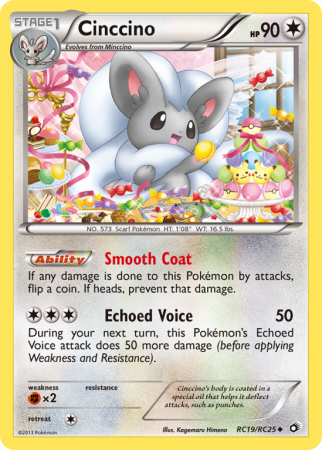 Cinccino RC19/113 Black & White Legendary Treasures