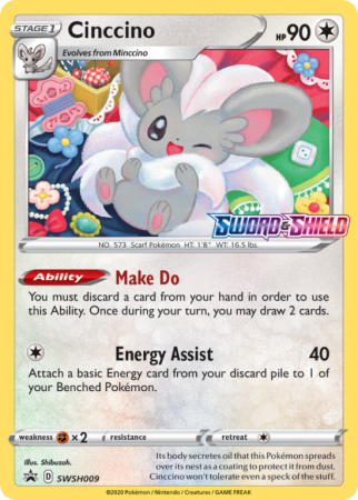 Cinccino SWSH009/103 Sword & Shield SWSH Black Star Promos