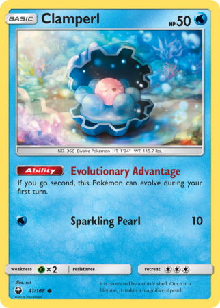 Clamperl 41/168 Sun & Moon Celestial Storm