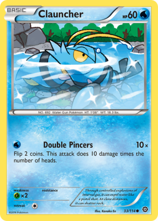 Clauncher 33/114 XY Steam Siege