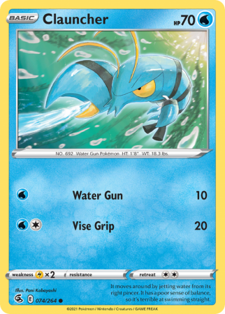 Clauncher 74/264 Sword & Shield Fusion Strike