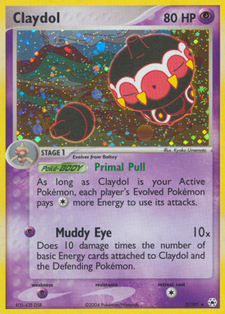 Claydol 2/101 EX Hidden Legends