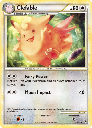 Clefable 1/106 HeartGold & SoulSilver Call of Legends