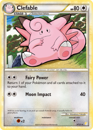 Clefable 3/123 HeartGold & SoulSilver HeartGold & SoulSilver