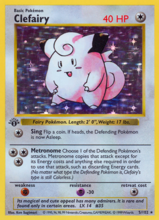 Clefairy 5/102 Base Base Set