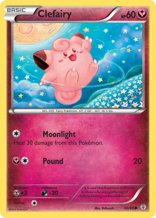 Clefairy 50/115 XY Generations