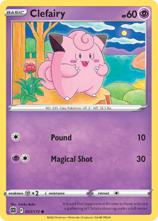 Clefairy 53/172 Sword & Shield Brilliant Stars