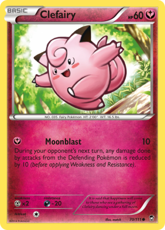 Clefairy 70/111 XY Furious Fists
