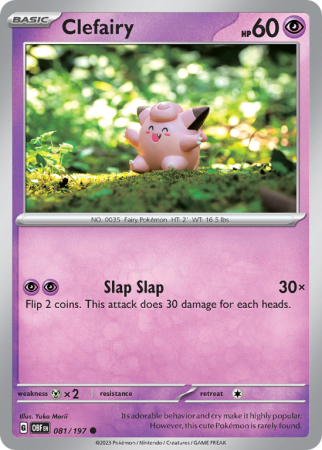 Clefairy 81/197 Scarlet & Violet Obsidian Flames