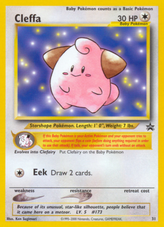Cleffa 31/53 Base Wizards Black Star Promos