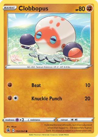 Clobbopus 152/264 Sword & Shield Fusion Strike