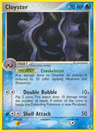 Cloyster 20/112 EX FireRed & LeafGreen