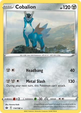 Cobalion 114/198 Sword & Shield Chilling Reign