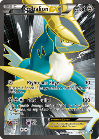 Cobalion-EX 133/135 Black & White Plasma Storm