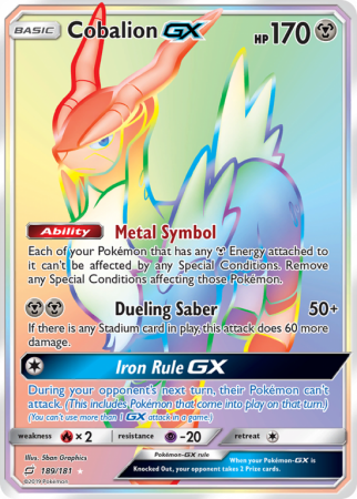 Cobalion-GX 189/181 Sun & Moon Team Up