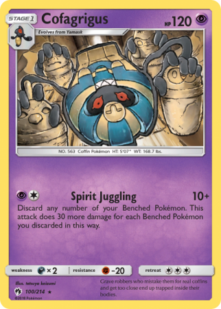Cofagrigus 100/214 Sun & Moon Lost Thunder