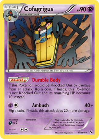 Cofagrigus 47/101 Black & White Noble Victories