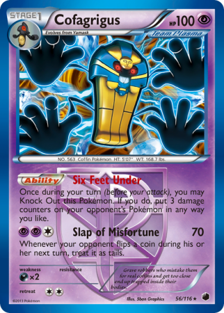 Cofagrigus 56/116 Black & White Plasma Freeze
