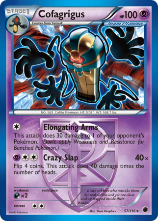 Cofagrigus 57/116 Black & White Plasma Freeze