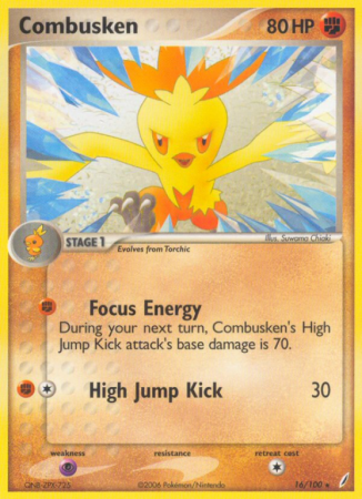 Combusken 16/100 EX Crystal Guardians