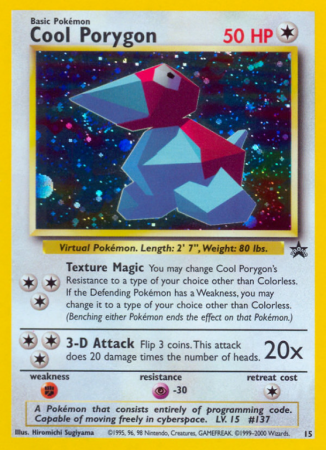 Cool Porygon 15/53 Base Wizards Black Star Promos
