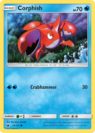 Corphish 24/111 Sun & Moon Crimson Invasion