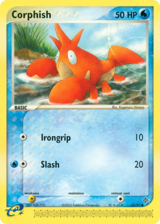 Corphish 53/97 EX Dragon