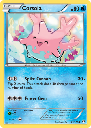 Corsola 29/122 XY BREAKpoint