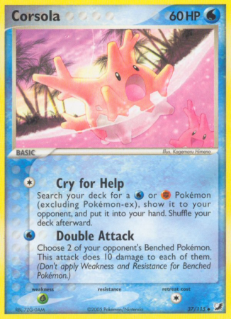 Corsola 37/115 EX Unseen Forces