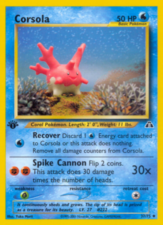 Corsola 37/75 Neo Neo Discovery