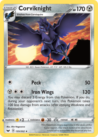 Corviknight 135/202 Sword & Shield Sword & Shield