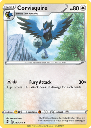 Corvisquire 220/264 Sword & Shield Fusion Strike