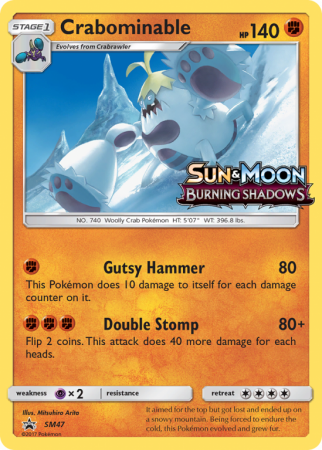 Crabominable SM47/156 Sun & Moon SM Black Star Promos