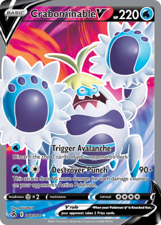 Crabominable V 248/264 Sword & Shield Fusion Strike