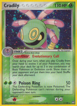 Cradily 7/108 EX Power Keepers