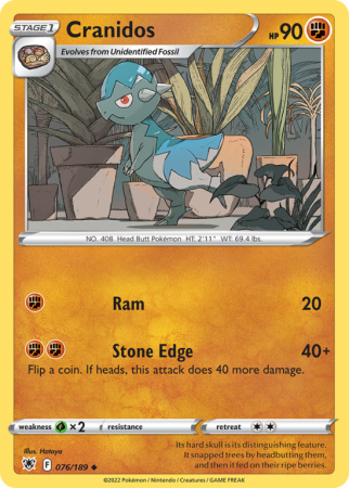 Cranidos 76/189 Sword & Shield Astral Radiance