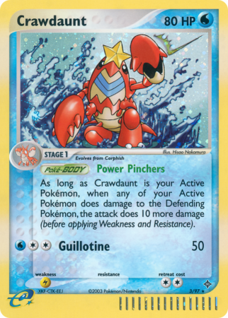 Crawdaunt 3/97 EX Dragon