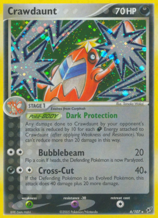 Crawdaunt 6/107 EX Deoxys