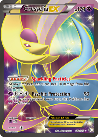 Cresselia-EX 143/149 Black & White Boundaries Crossed