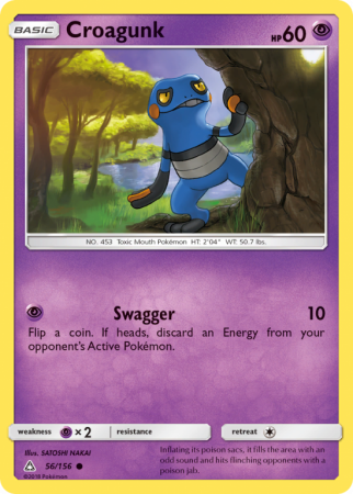 Croagunk 56/156 Sun & Moon Ultra Prism