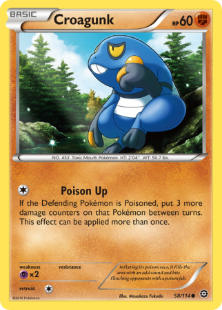 Croagunk 58/114 XY Steam Siege