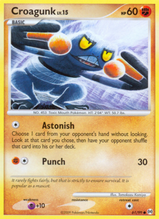 Croagunk 61/99 Platinum Arceus